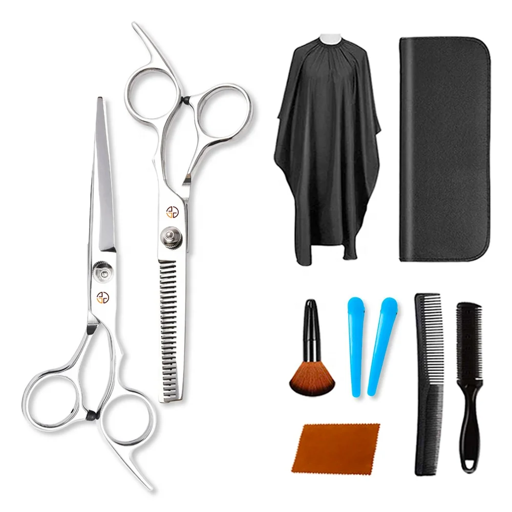 6 ''chuyên Nghiệp 10 Cái Kéo Cắt Tóc Kit Coiffeur Homme Set De ...