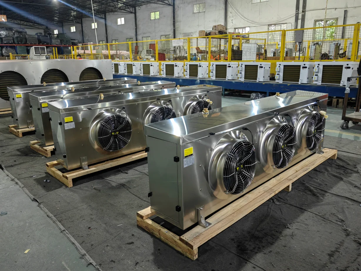 304 Stainless Steel Cold Room System Heater Defrost Evaporator 220v 60hz 3phase Refrigeration Air Cooler