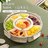 6-compartment rotating fruit plate (white)