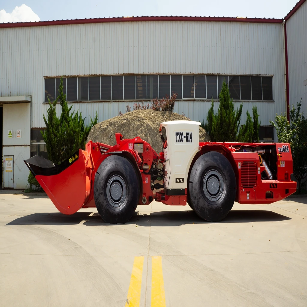 Tuoxing 3 3.5 4 m3 5 6 cbm underground loader scoops Yantai TC-614 high quality articulated underground lhd