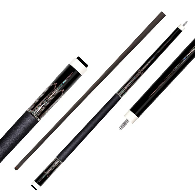 Qi Ming Xing No.106 Carbon Fiber Pool Cues High Quality 1/2 Length 12.4mm/12.9mm Stainless Steel Joint