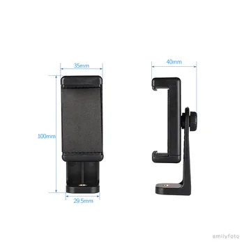 1/4" Screw 360 Degree Rotating Portable Bracket Phone LCip Holder Tripod Monopod Selfie Stick for Gopros 7 6 5 4 3 product image