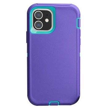 Manufacturer Custom defender Cell Phone Case PC TPU 3 in 1 Shockproof mobile back cover For iPhone 15 11 12 13 14 Pro max PLUS