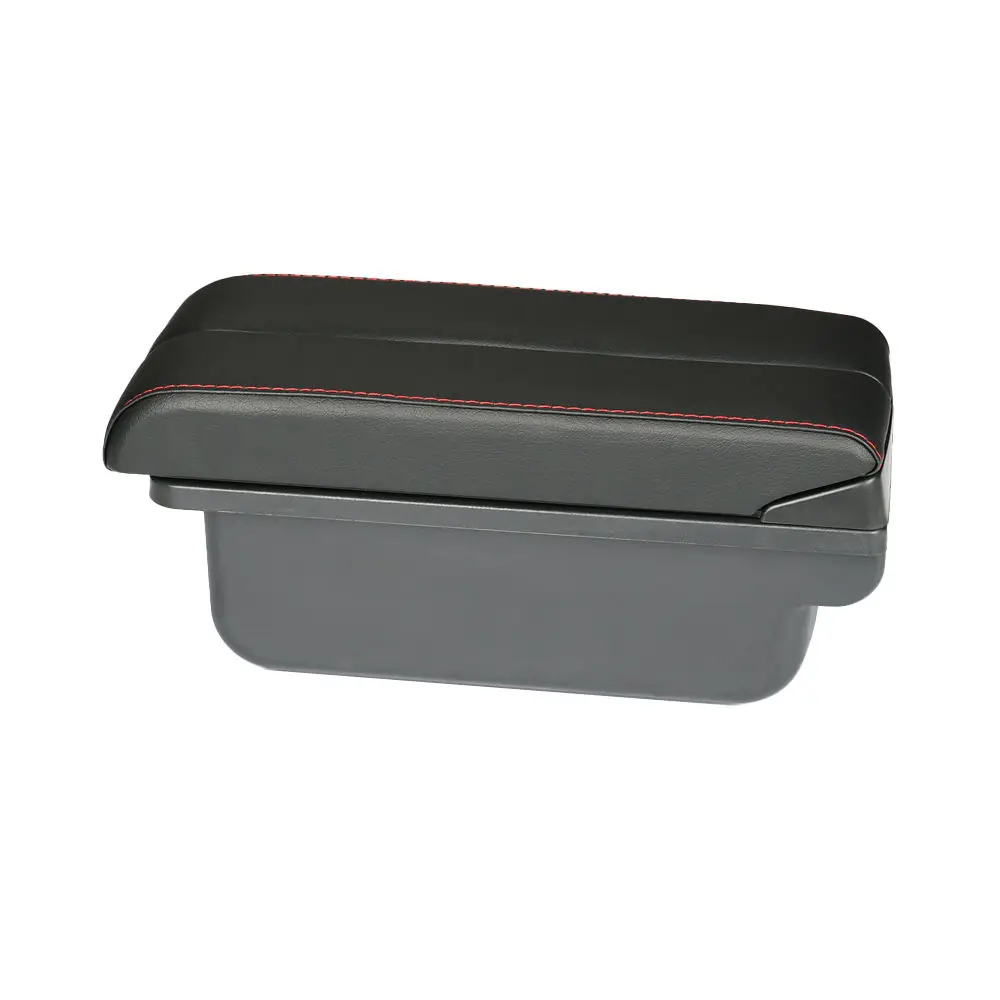 product usb adjustable universal armrest box auto interior central store content box car armrest box with cup holder-8