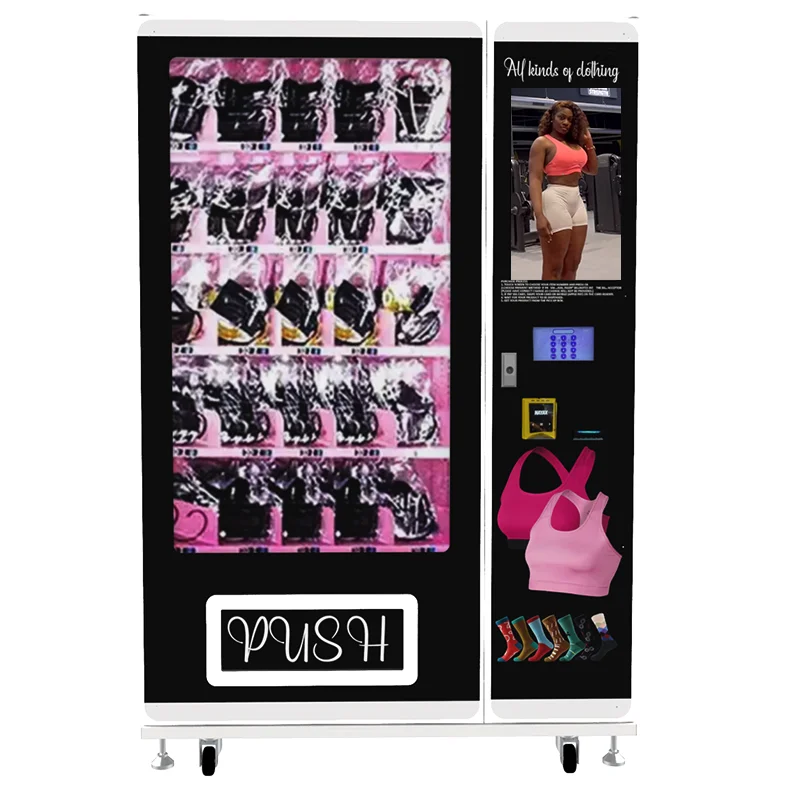 Electronic Touch Screen Clothes Vending Machine Automatic Clothing Vending Machine with Advertising Screen