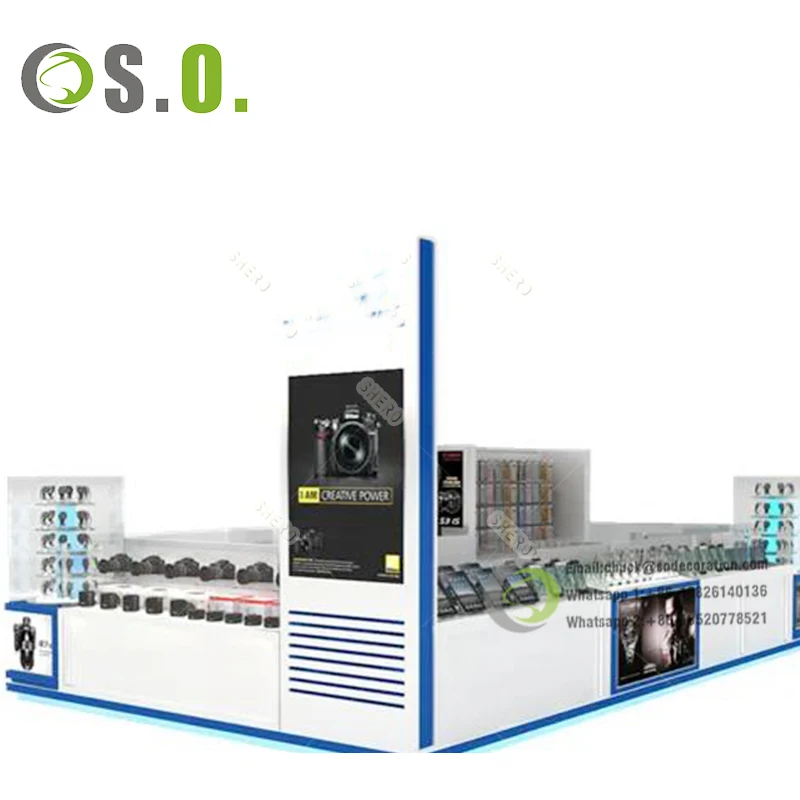 Custom Modern Mall Watch Kiosk Watch Display Unit Watch Display Cabinet ...