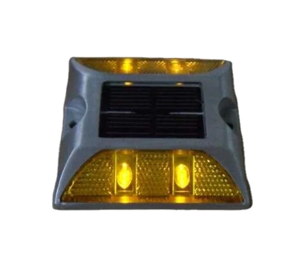 Двусторонний отражатель светодиодный Солнечный проблесковый Дороги Стад путь наземная лампа
