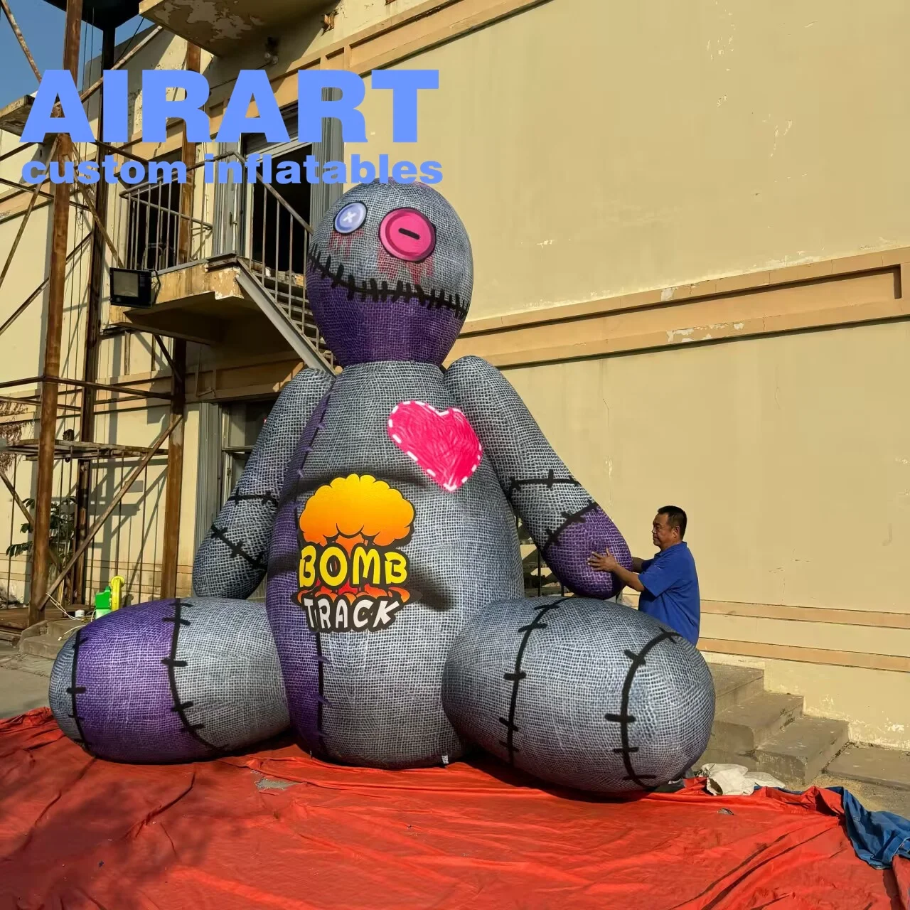 Inflatable Voodoo Doll Halloween Decorations by Airart