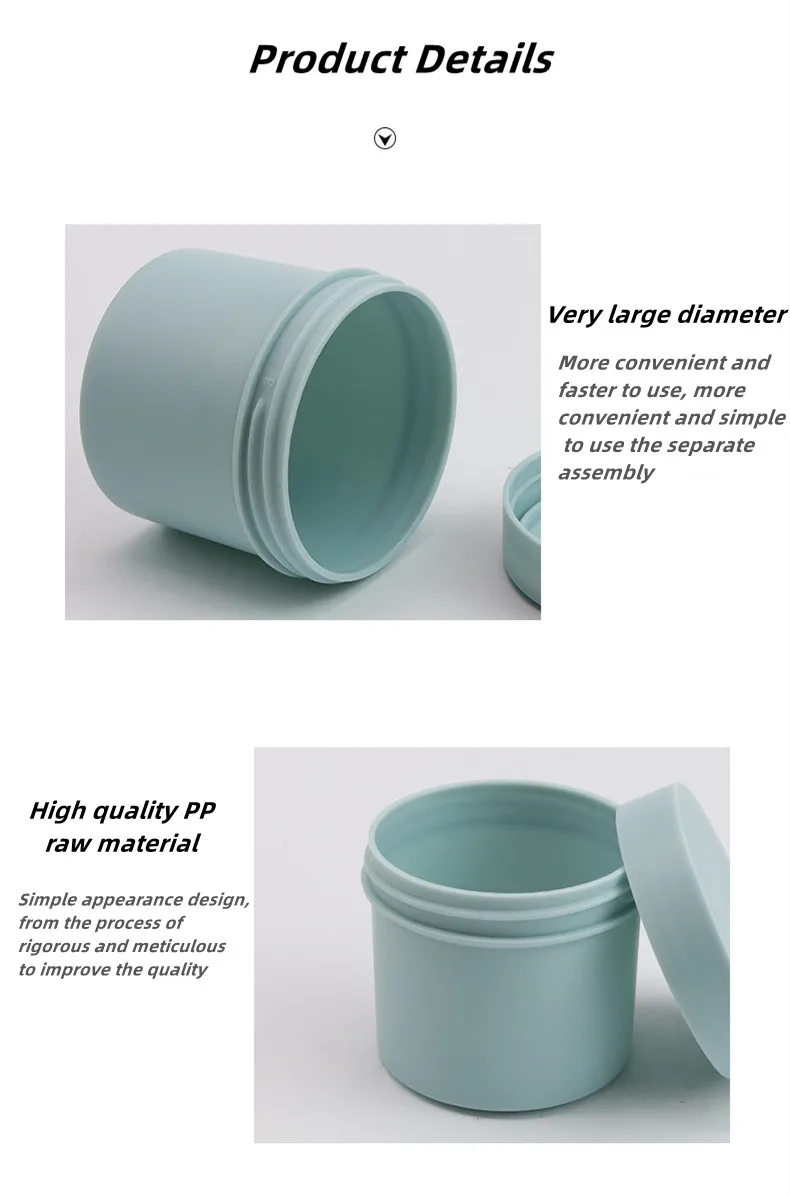 Hot Sale 150g Scrub Body Cream Jar Multicolor Plastic Cosmetic Jars