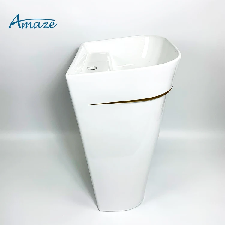 Ceramic sanitary ware art basin New design washbasin sink Bathroom washbasin wall hung basin factory