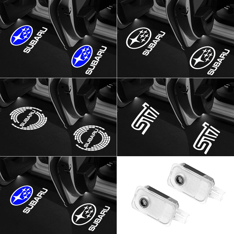 1-10 Pair for Subaru Logo Car Door Light for Forester Outback Legacy XV Impreza Tribeca Badge Ghost Shadow Projector Accessories , Emitting Color : For Subaru Logo Color : 1 Pair 2 Piece 