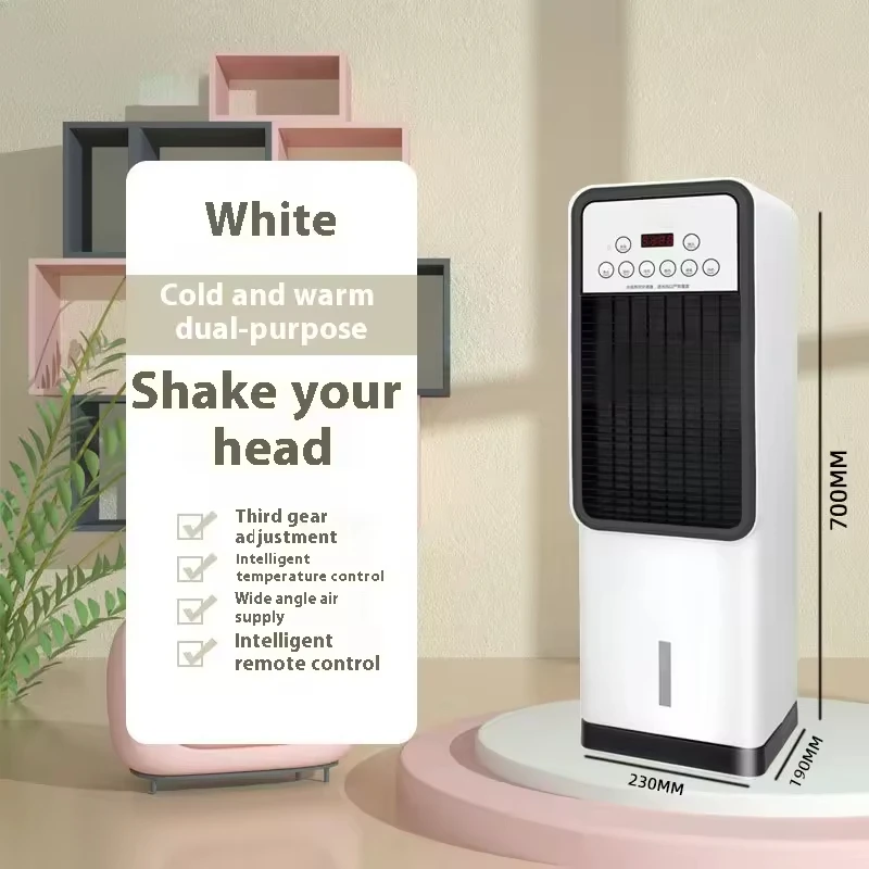 Mini climatiseur et chauffage sur pied combinés, portable, avec élément chauffant pour une utilisation domestique._voghion.com