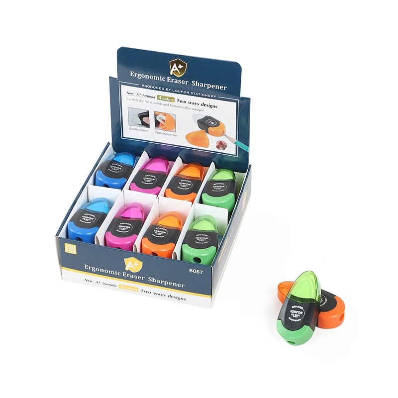 Функциональный ластик с точилкой для карандашей