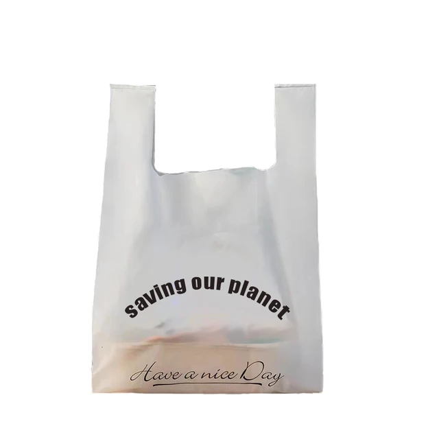 Customized fully biodegradable vest bag, which can be decomposed and recycled for composting.