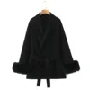 manteau noir classique