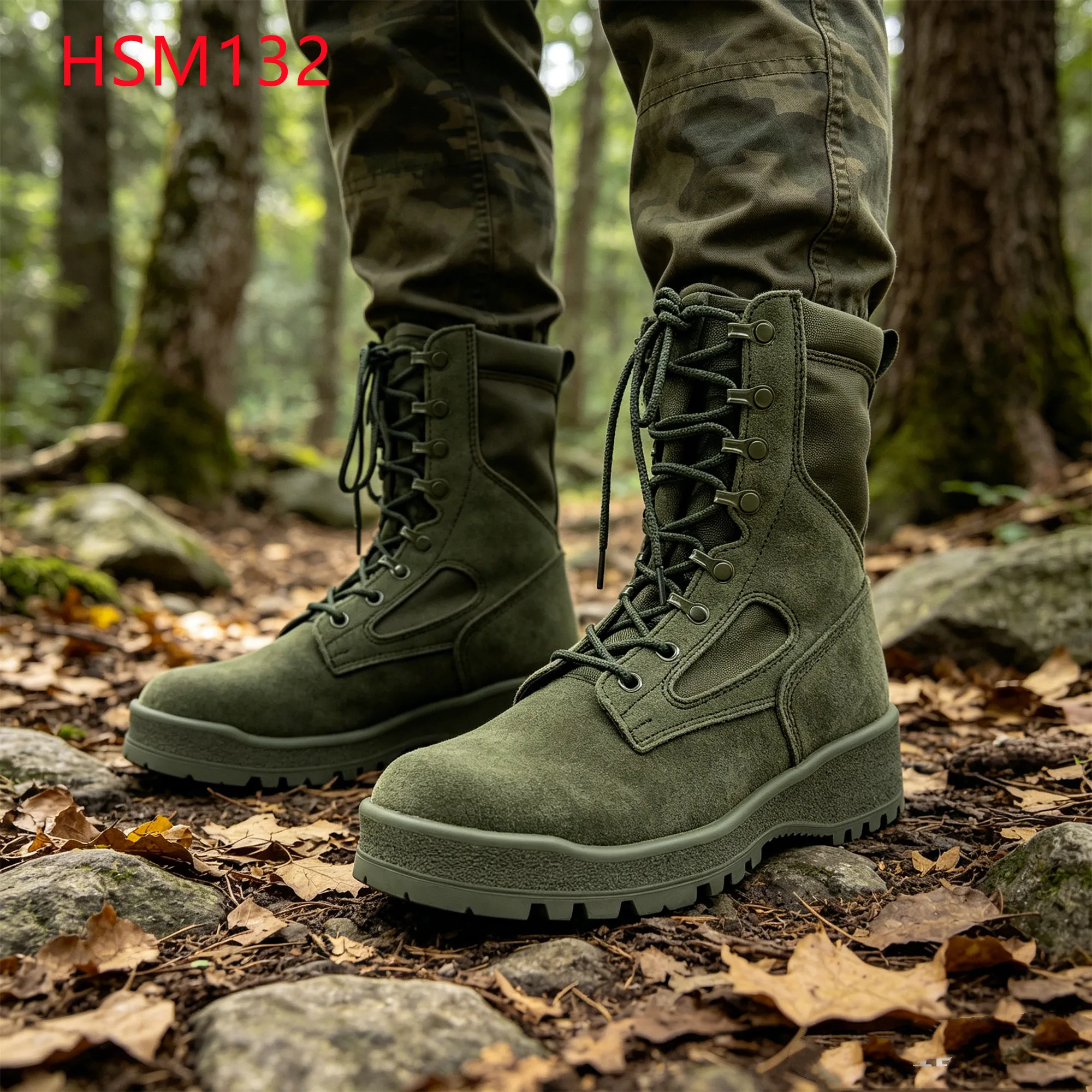 LXG,Philippines Popular Low Visibility Hunting Boots in Forest Hua Singh Jungle Terrain High Top Field Combat Boots HSM132