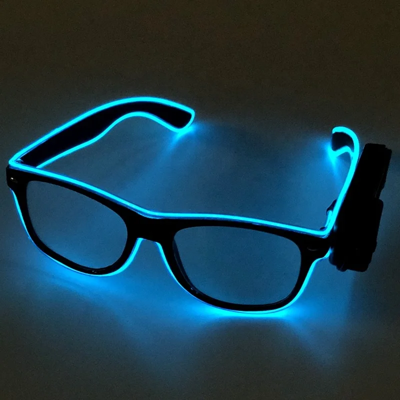 Flashing Glasses EL Wire LED Glasses Glowing Party Supplies Lighting  Novelty Gift Bright Light Festival Party Glow Sunglasses