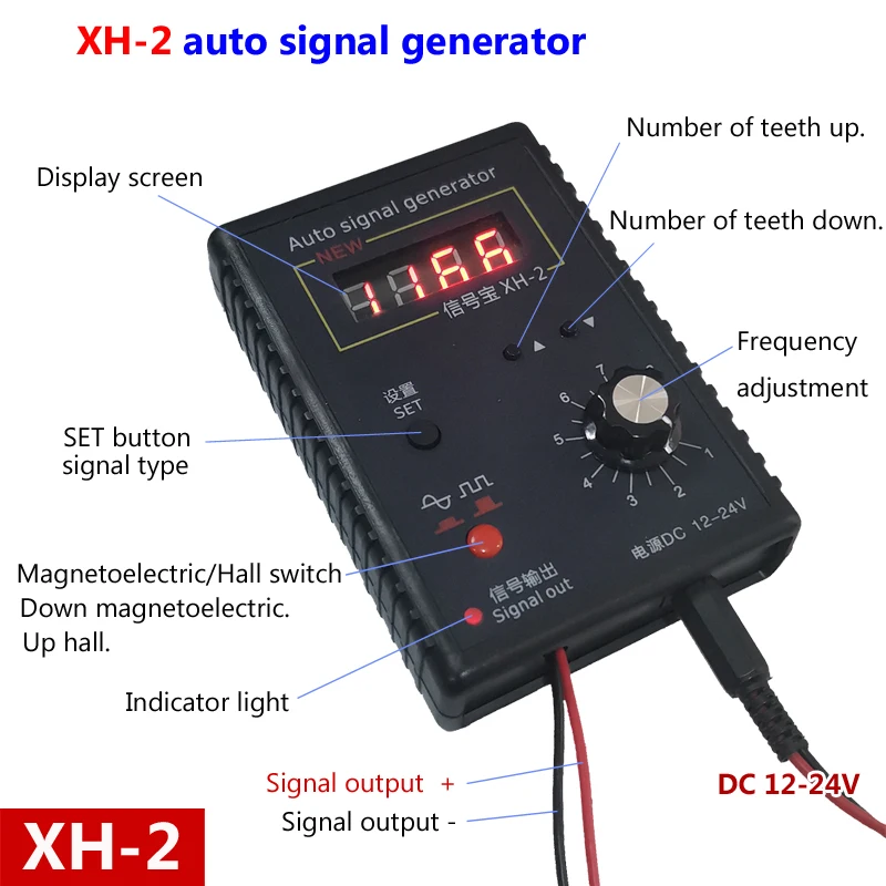 XH-2 Speed Sensor Crankshaft ABS Code Reader Magnetoelectric Automobile Signal Generator for Cars Trucks Excavators