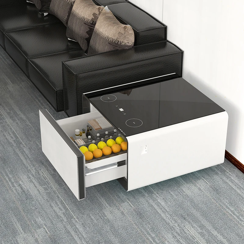 Primst Side Table Fridge 2025 Luxury Living Room Bedroom Sofa Side Tea Coffee with Wireless Charging