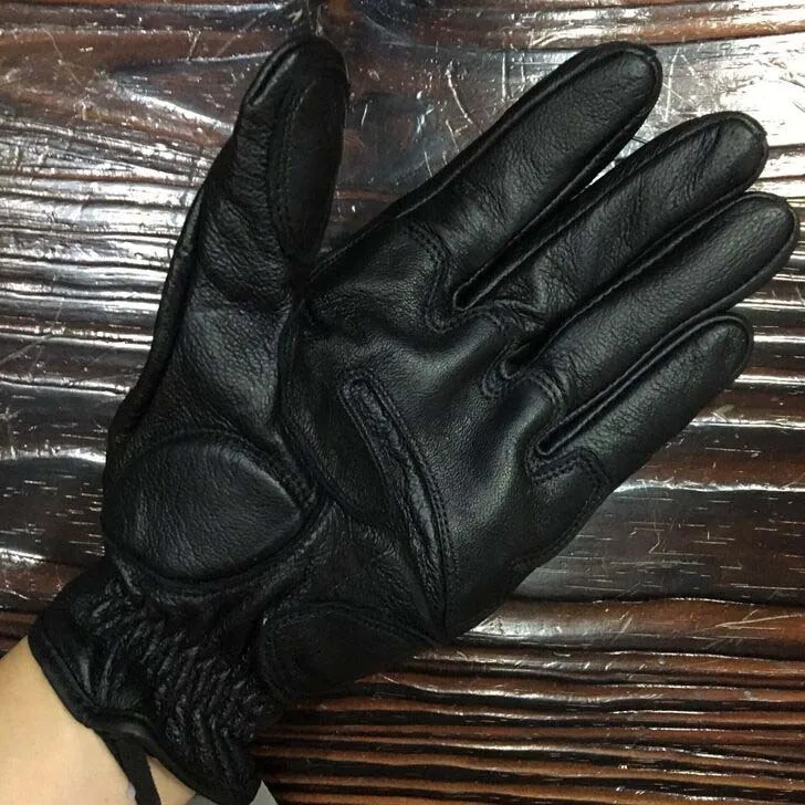 Перчатки SLKE из козьей кожи износостойкие тактические винтажные классические мотоциклетные перчатки для езды на велосипеде желтые