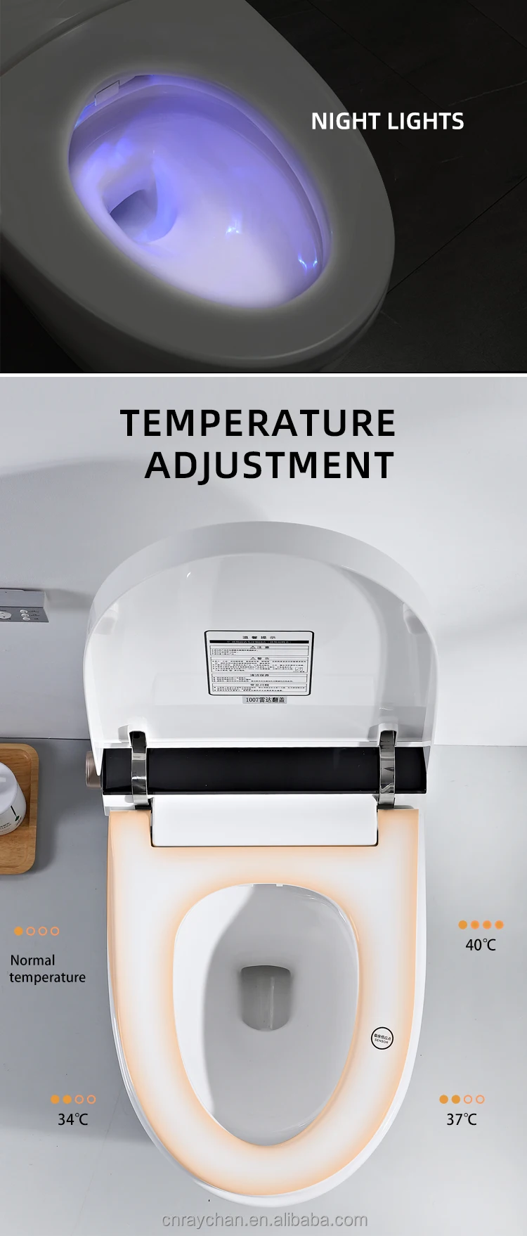 Luxury Modern Bathroom Wc Sanitary Ware Smart Intelligent Automatic