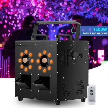 Factory Topflashstar 1500W Bubble Smoke Machine Wireless Remote Control DMX 512 Bubble Fog Machine for Wedding Party Nightclub
