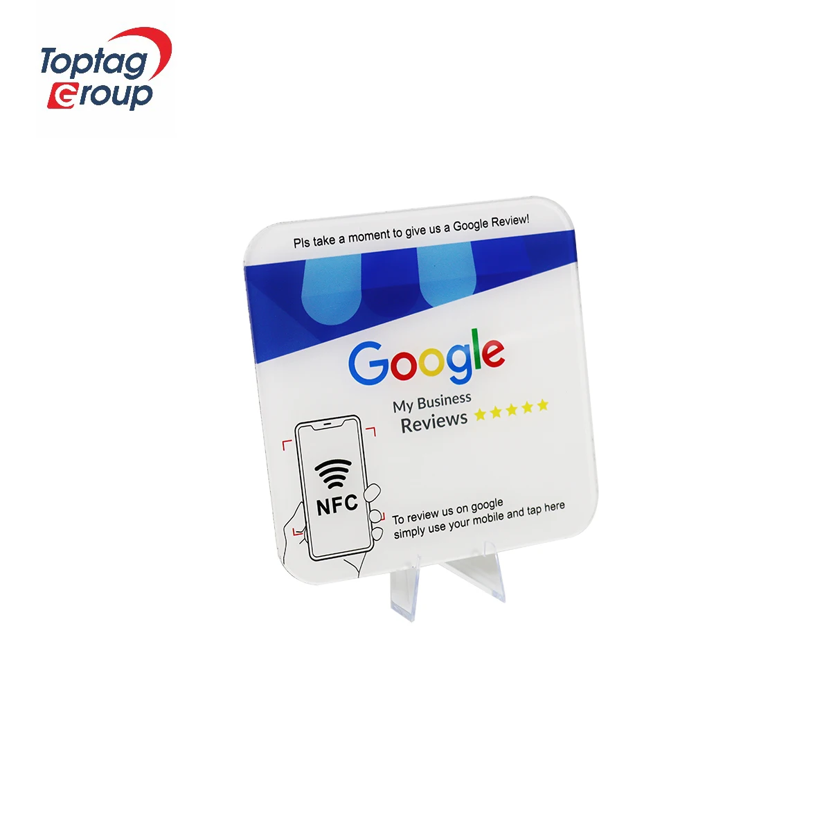 Variable QR Code Printing Acrylic NFC Google Review Plates