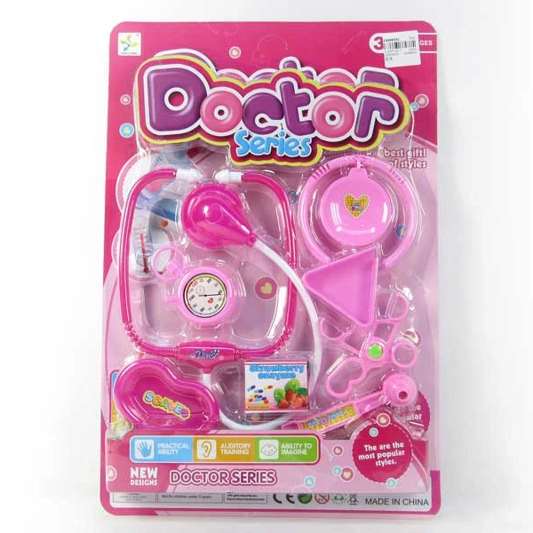 doctor play set pink