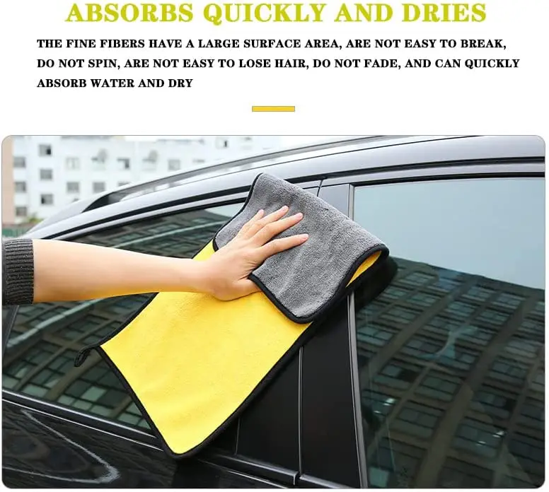 Wholesale 600gsm 16*24inch Auto Care Washing Cleaning Towel Microfiber