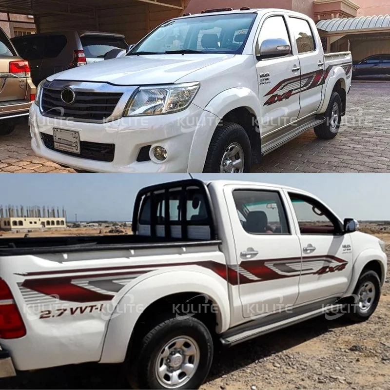 トヨタハイラックスステッカー車用2012ライン4X4ビニール