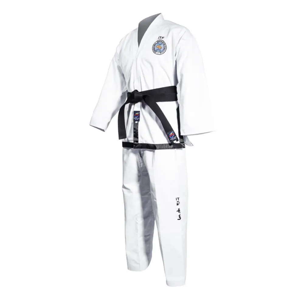 工厂批发定制标志wtf itf跆拳道制服跆拳道儿童成人儿童