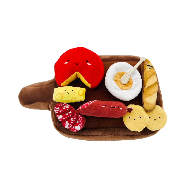 Wholesale Eco Friendly Cute Fast Food Ham Dog Toy Custom Soft Durable Pet Plush Dog Toy Buy
