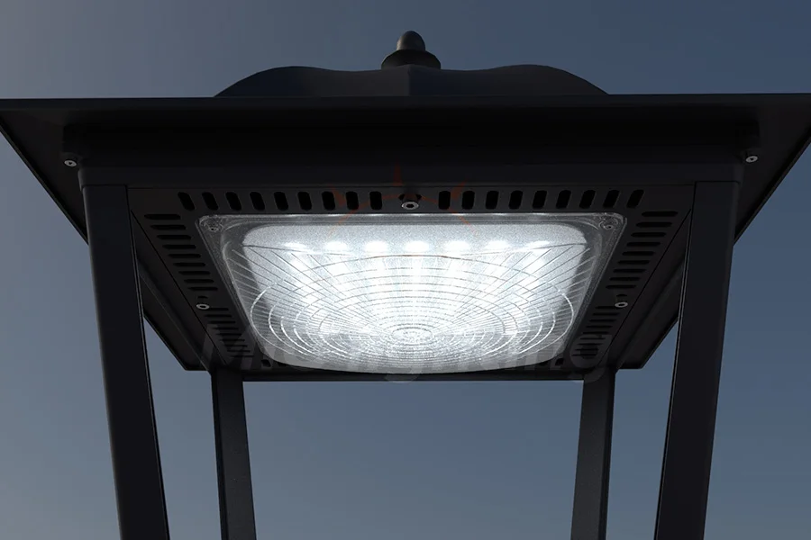Round Pole Outside Outdoor Out Door Classical type 50w 75w 100w 120w Lights Led Post Top Spot Light Garden