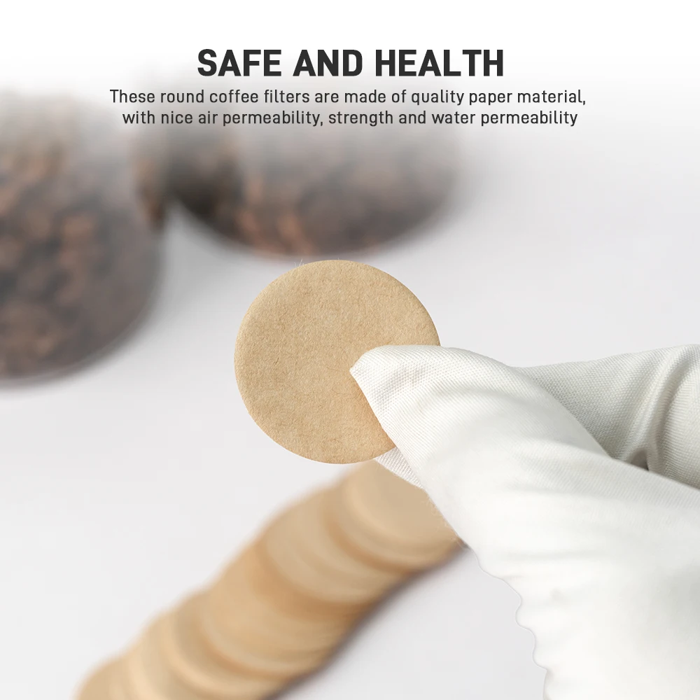100-Pack Replacement Paper Coffee Filters – Universal Fit For Espresso Makers