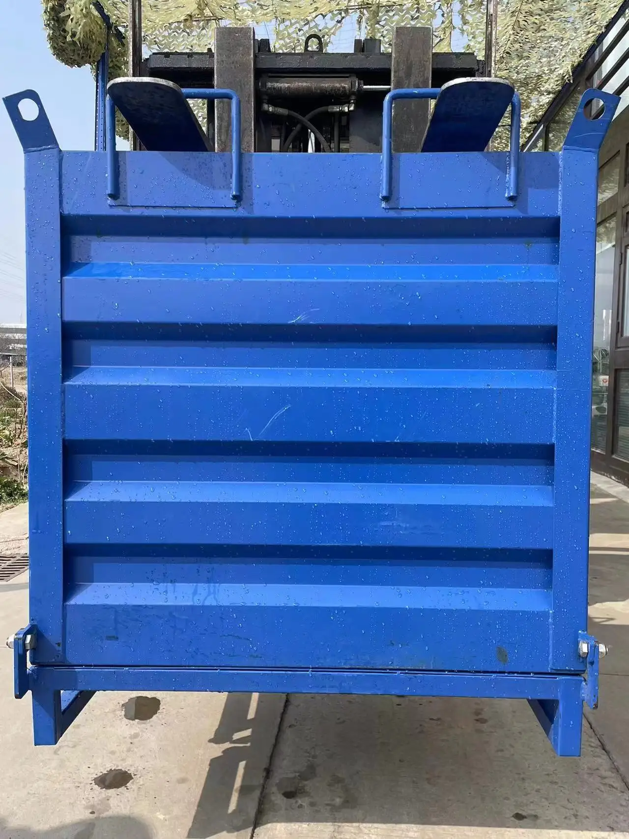 High Quality Very Easy Open Scrap Box Drop Bottom Chips And Metal