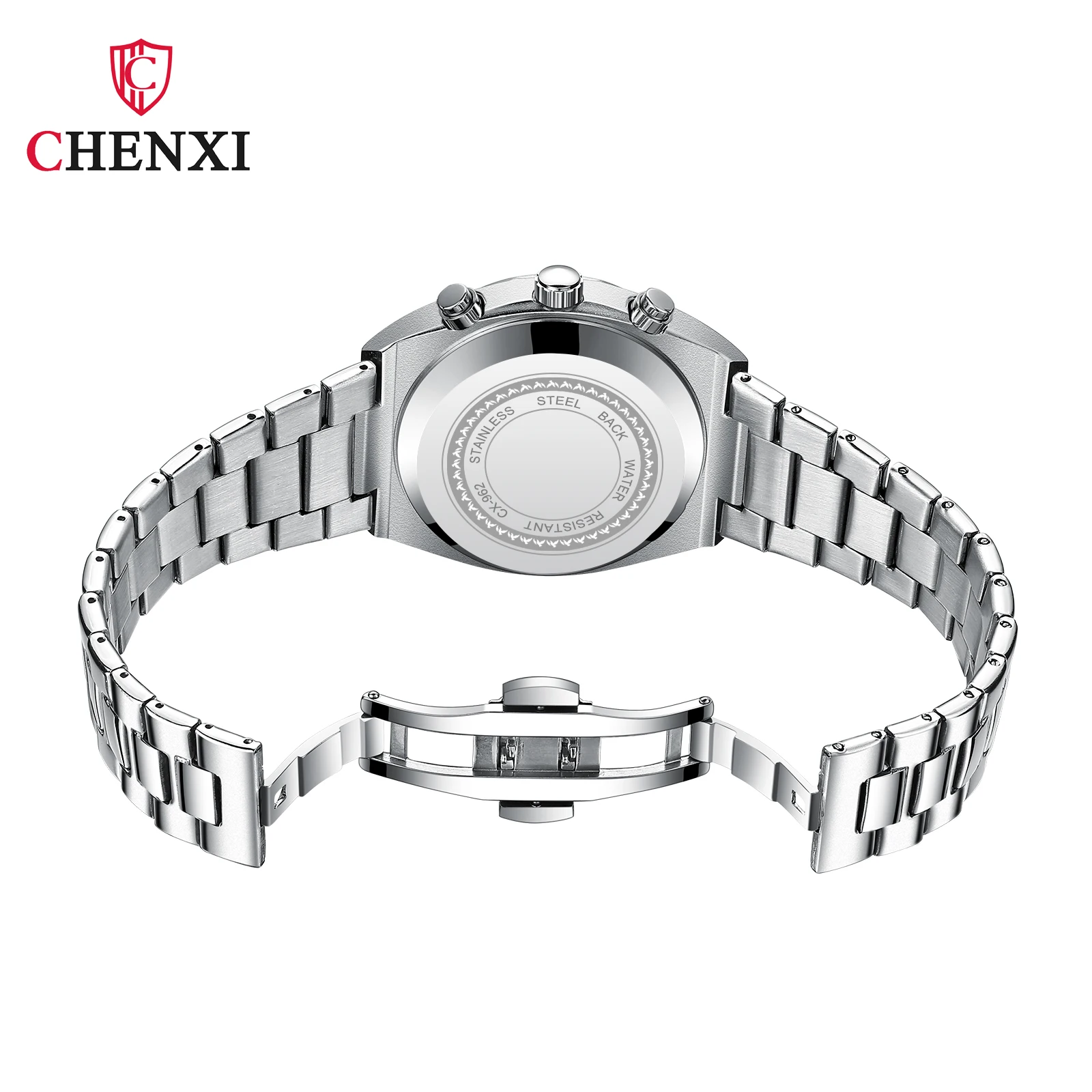 【Junchan】 CHENXI 962 Men's Watch - Stylish Stainless Steel Chronograph