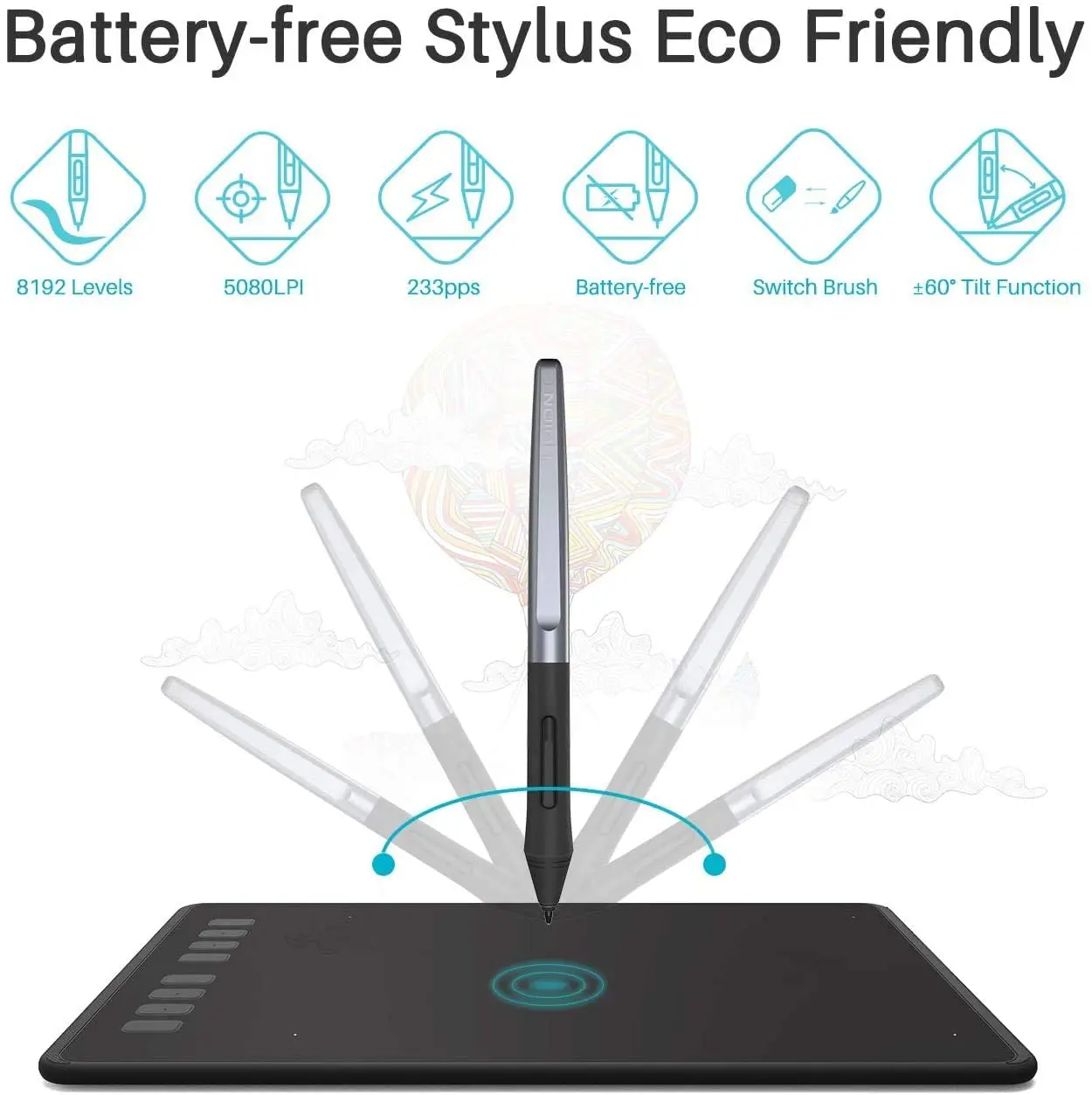 HUION Inspiroy H950P Digital Graphic Pen Drawing Tablet for Designer