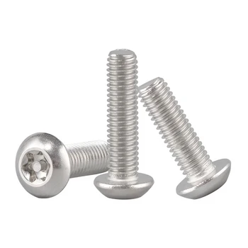 A2 Stainless Steel 304 Customized License Plate Bolts for Cars and Motorcycles Special Head Torx Design with Plain Finish