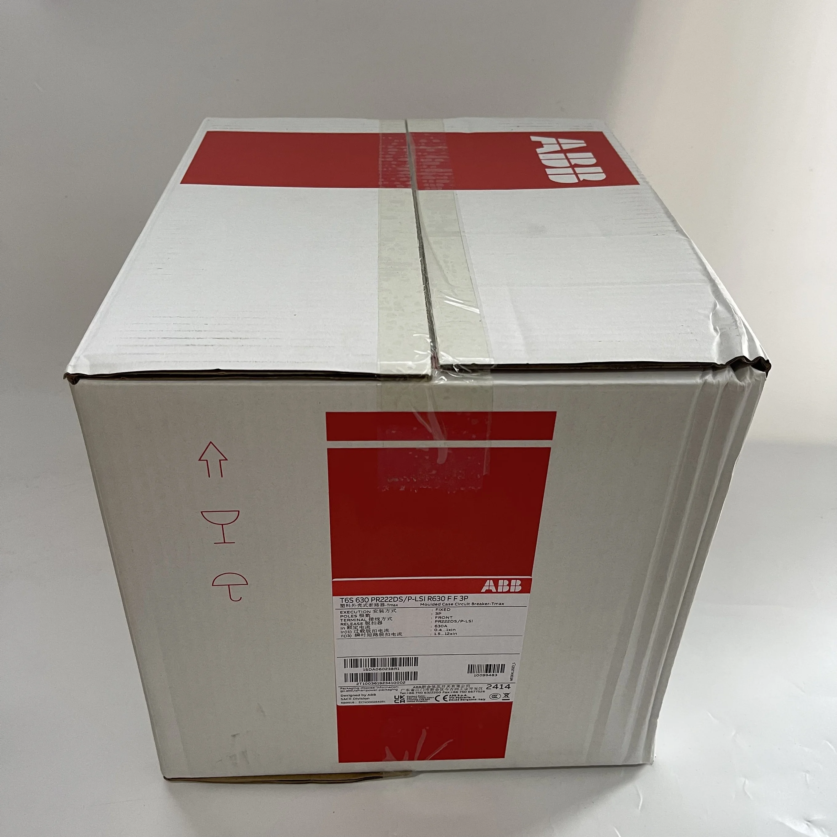 ABB Molded Case Circuit Breaker T6S 630 PR222DS/P-LSI R630 F F 3P