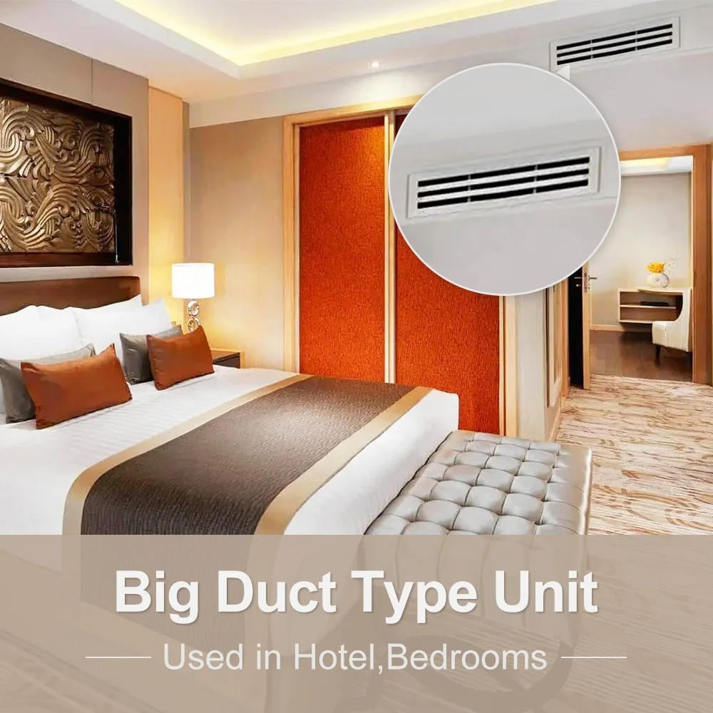 Gree Duct Air Conditioner Concealed Slim Cooling Heating Indoor Unit for Hotel Household Commercial FCU Unit