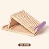 Almohadilla engrosada de madera de pino (trapezoidal de cuatro niveles) en tono púrpura.