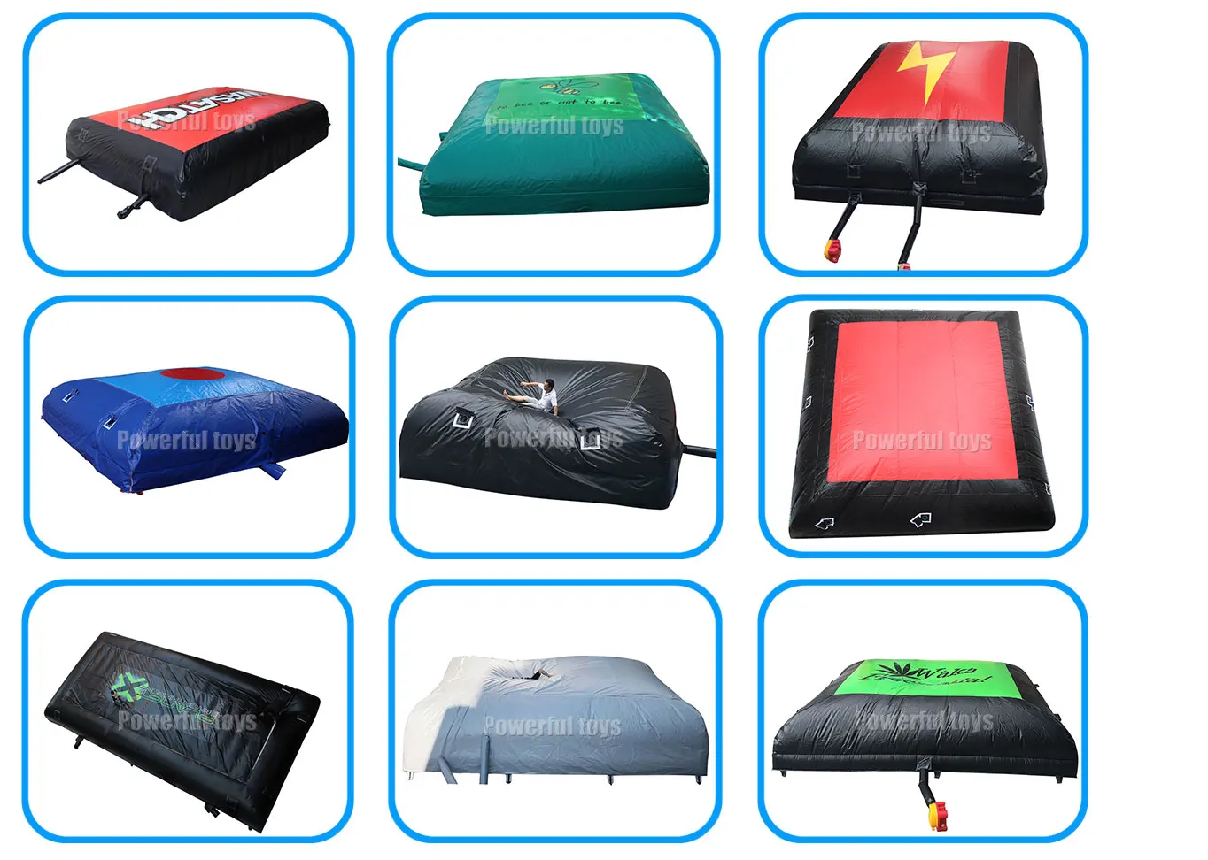 Customized Size Mtb Airbag Fmx Ramp Inflatable Stunt Jump Airbag