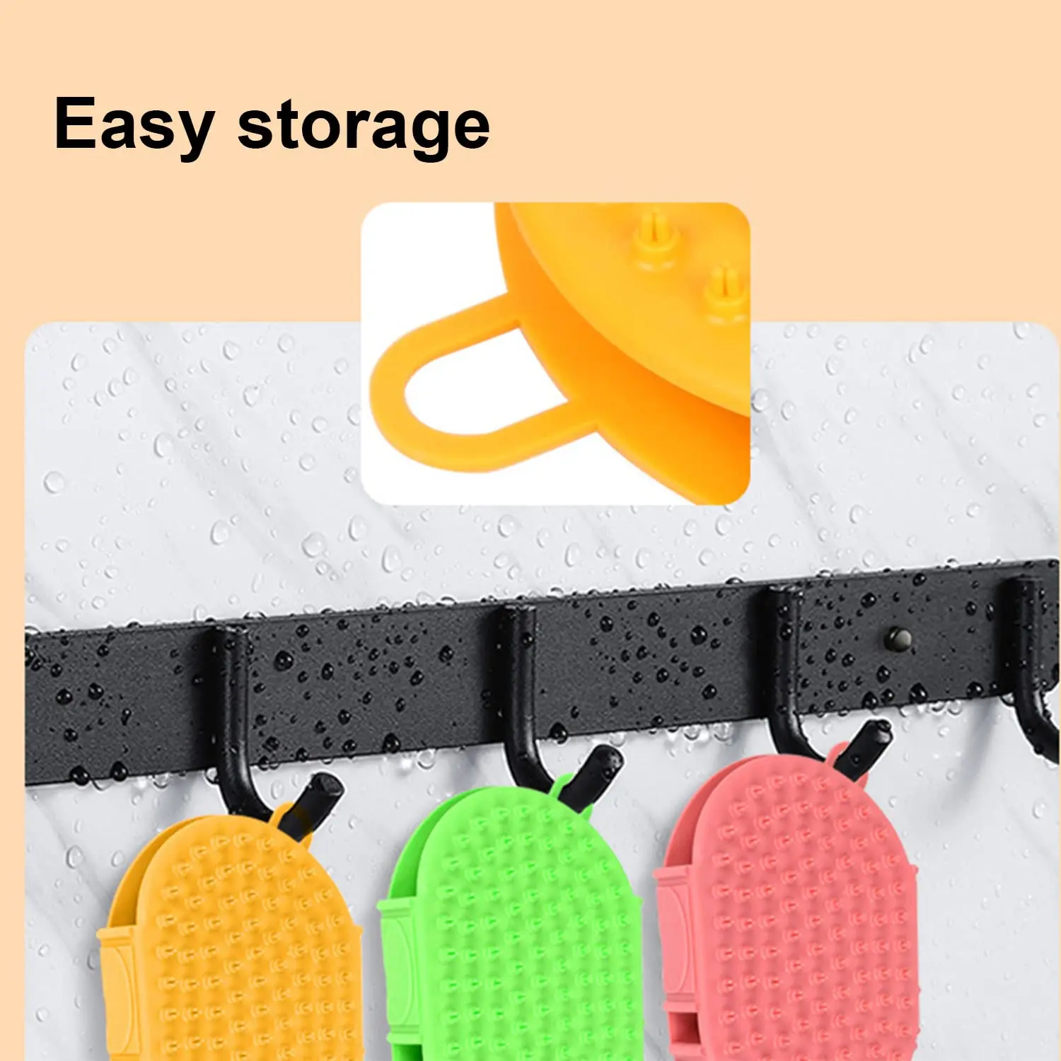 Pets Silicone Washing Brush Dog Cat Bath Brush Comb Rubber Glove Hair