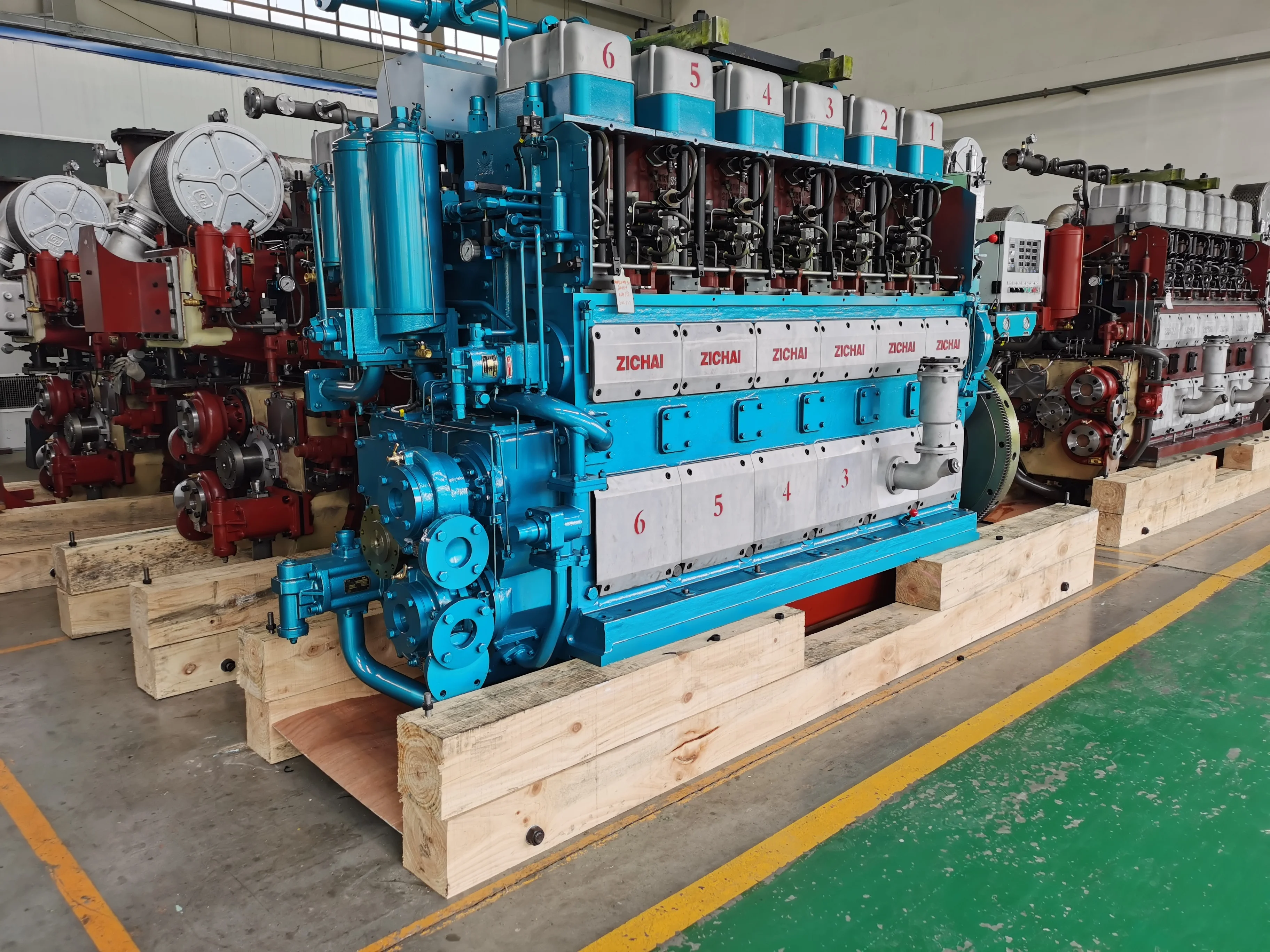 6 Cylinder 1100HP 1000rpm Zibo/zichai Boat Engine - Durable