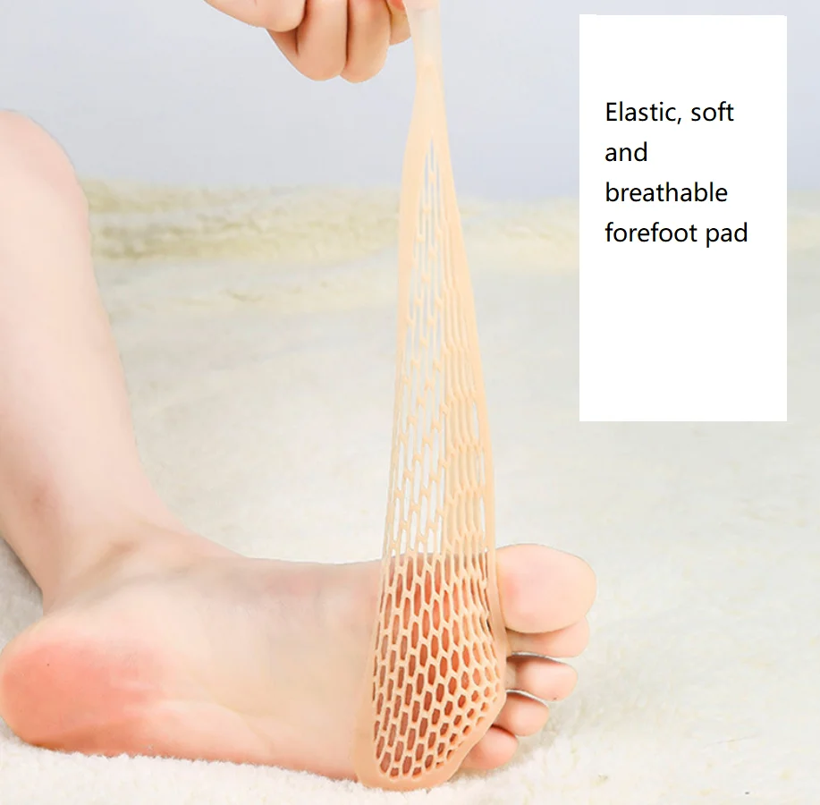 Прокладка для передней части стопы из силикагеля с Сотами Регулируемая мягкая дышащая Защитная обуви на высоком каблуке эластичный износостойкий разделитель пальцев