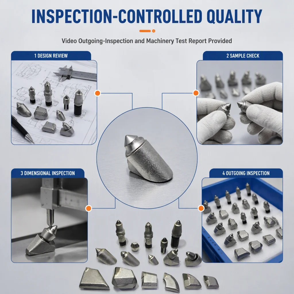 HDD Backreamer Teeth, Weld on Tungsten Carbide Pick, Horizontal Directional Drilling Cutter, Trenchless Drilling Tool