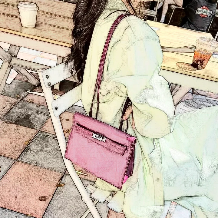 New Arrival First-Layer Cowhide Retro European American Style Anemone Purple Dance Underarm Shoulder Crossbody Bag Single Strap