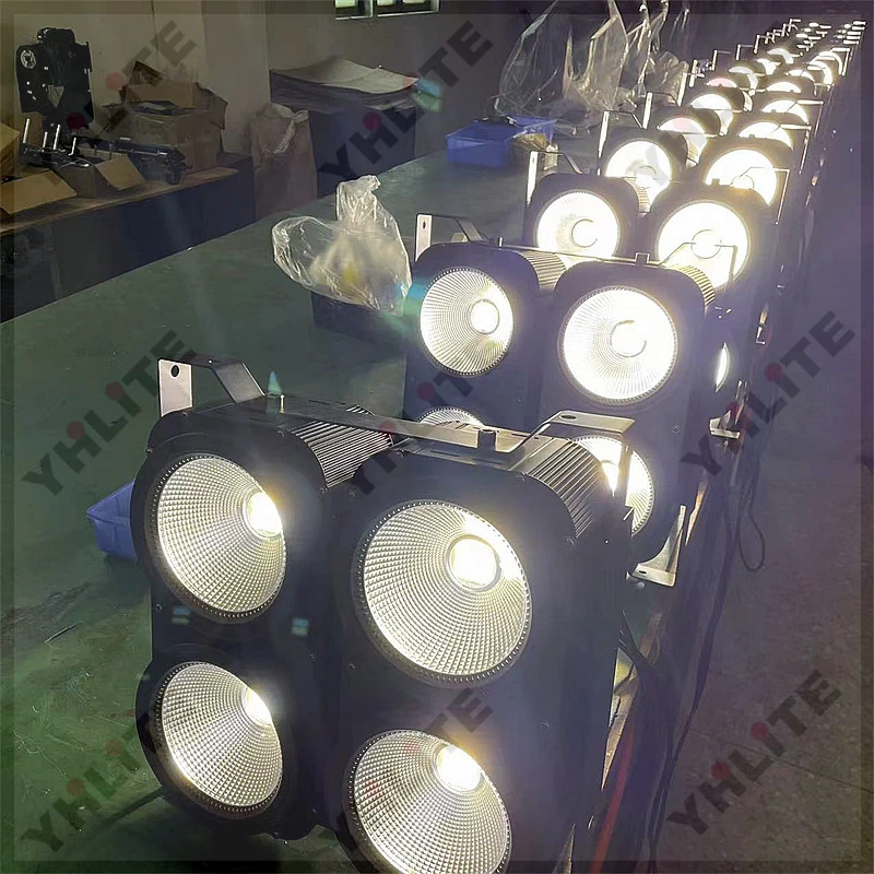 Projecteur Cob Led Blinder 4 Yeux 4x100W RGB - DMX - Effet Stroboscope