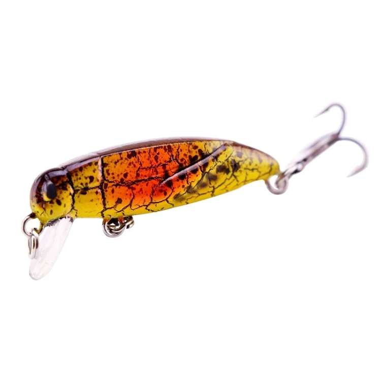 Hunthouse 37mm 2g Bester Knstlicher Angelkder Forellen-Angelkder  0,2-0,6m Sinkend Leicht zu Fangen Echter Zikaden-Kder