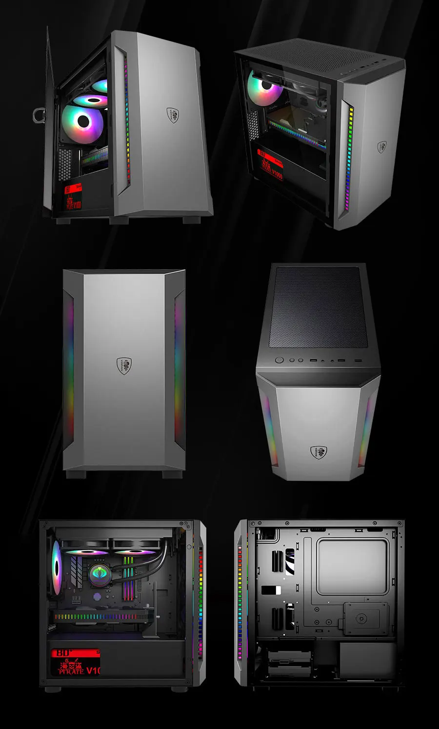 Newest Design High Range Steel Gaming Computer Cases Towers Buy